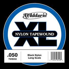 D'Addario TWB050 Nylon Tape Wound Bass Guitar Single String, .050