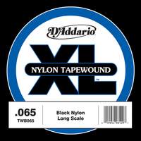D'Addario TWB065 Nylon Tape Wound Bass Guitar Single String, .065