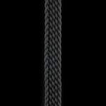 D'Addario 1" Braided Mandolin Strap - Black Product Image