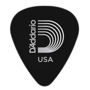 D'Addario Black Celluloid Guitar Picks, 10 pack, Light