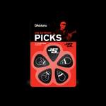 D'Addario Joe Satriani Guitar Picks, Black, 10 Pack, Medium Product Image