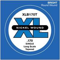 D'Addario XLB170T Nickel Wound Bass Guitar Single String, Long Scale, .170, Tapered