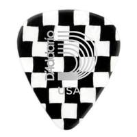 D'Addario Checkerboard Celluloid Guitar Picks 25 pack, Extra Heavy