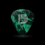 D'Addario Green Pearl Celluloid Guitar Picks, 25 pack, Light Product Image