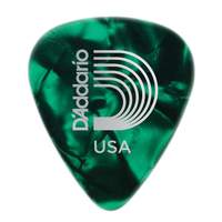 D'Addario Green Pearl Celluloid Guitar Picks, 25 pack, Medium