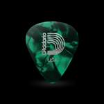 D'Addario Green Pearl Celluloid Guitar Picks, 10 pack, Heavy Product Image