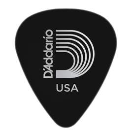 D'Addario Black Celluloid Guitar Picks, 25 pack, Heavy 