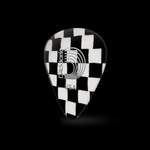 D'Addario Checkerboard Celluloid Guitar Picks 10 pack, Light Product Image