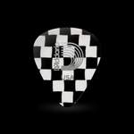 D'Addario Checkerboard Celluloid Guitar Picks 100 pack, Light Product Image