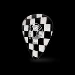 D'Addario Checkerboard Celluloid Guitar Picks 25 pack, Medium  Product Image