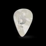 D'Addario White Pearl Celluloid Guitar Picks, 100 pack, Light Product Image