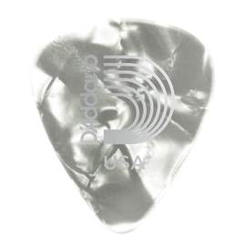 D'Addario White Pearl Celluloid Guitar Picks, 10 pack, Heavy 
