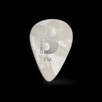 D'Addario White Pearl Celluloid Guitar Picks, 10 pack, Heavy Product Image