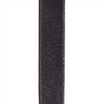 D'Addario Slim Garment Leather Guitar Strap, Black Product Image