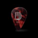 D'Addario Red Pearl Celluloid Guitar Picks, 100 pack, Light Product Image