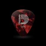 D'Addario Red Pearl Celluloid Guitar Picks, 100 pack, Light Product Image