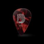 D'Addario Red Pearl Celluloid Guitar Picks, 10 pack, Heavy Product Image