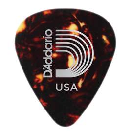 D'Addario Shell-Color Celluloid Guitar Picks, 100 pack, Medium 