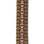 D'Addario Woven Banjo Strap, Hootenanny, Yellow and Brown Product Image