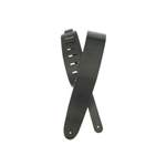 D'Addario Basic Classic Leather Guitar Strap, Black Product Image