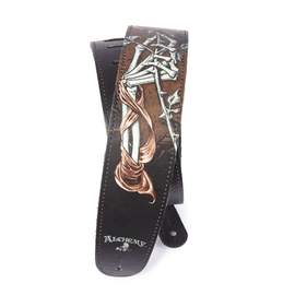 D'Addario Alchemy Leather Guitar Strap, Cryptorosa