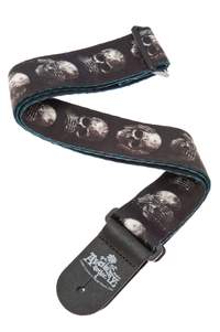 D'Addario Alchemy Guitar Strap, Muted Skulls