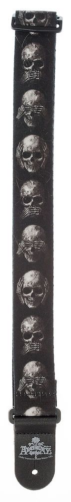 D'Addario Alchemy Guitar Strap, Muted Skulls Product Image