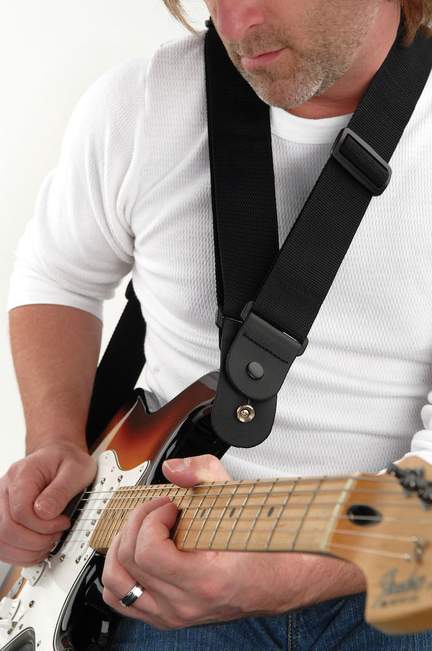 D'Addario Dare Guitar Strap, Black