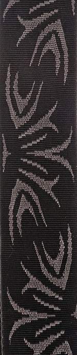 D'Addario Woven Guitar Strap, Black/Grey Tattoo Product Image