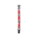 D'Addario Polyester Guitar Straps, Sugar Skulls, Red Product Image