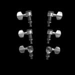 D'Addario Auto-Trim Locking Tuning Machines, 3 + 3 Setup, Chrome Product Image