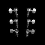 D'Addario Auto-Trim Locking Tuning Machines, 3 + 3 Setup, Chrome Product Image