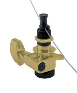 D'Addario Auto-Trim Locking Tuning Machines, 6 In-Line setup, Gold 