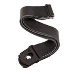 D'Addario Planet Lock Leather Guitar Strap, Black Product Image
