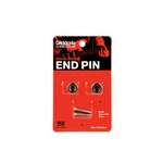 D'Addario Solid Brass End Pins - Chrome (Pair) Product Image