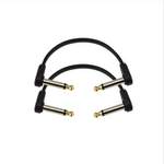 D'Addario Flat Patch Cable, 4in Right Angle, Twin PK Product Image