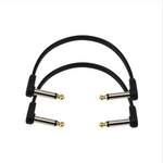 D'Addario Flat Patch Cable, 6in Right Angle, Twin PK Product Image