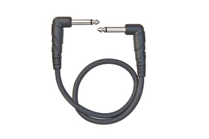 D'Addario Classic Series Patch Cable, Right-Angle, 1 Foot