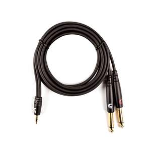 D'Addario Custom Series 1/8” to Dual 1/4” Audio Cables