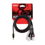 D'Addario Custom Series 1/8” to Dual  XLR Audio Cable Product Image