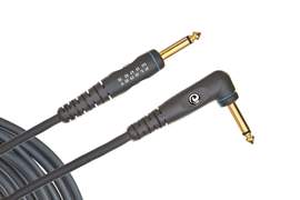 D'Addario Custom Series Instrument Cable,  Right Angle, 20 feet