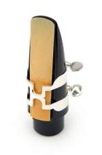 D'Addario H-Ligature & Cap, Alto Saxophone, Silver Product Image