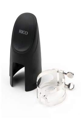 D'Addario H-Ligature & Cap, Bass Clarinet, Silver