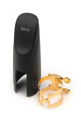 D'Addario H-Ligature & Cap, Tenor/Baritone Saxophone (Graftonite/Metalite Mouthpieces), Gold