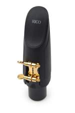 D'Addario H-Ligature & Cap, Tenor Saxophone (Hard Rubber Mouthpieces), Gold Product Image