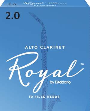 Royal by D'Addario Alto Clarinet Reeds, Strength 2, 10 Pack