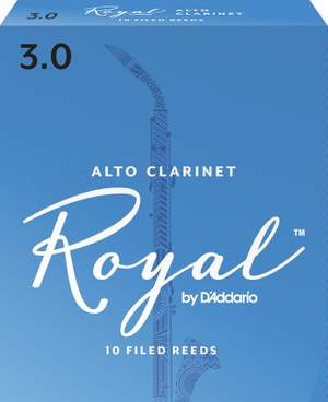 Royal by D'Addario Alto Clarinet Reeds, Strength 3, 10 Pack