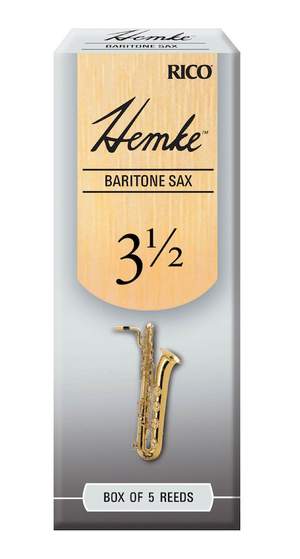 Frederick L. Hemke Baritone Saxophone Reeds, Strength 3.5, 5 Pack