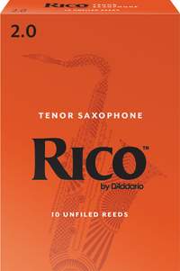 Rico by D'Addario Tenor Sax Reeds, Strength 2, 10-pack