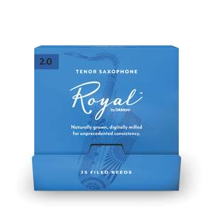Royal by D'Addario Tenor Saxophone Reeds, #2.0, 25-Count Single Reeds